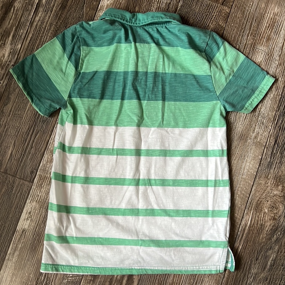 Rustic Blue Kids Collared Shirt. - Picture 3 of 3
